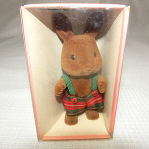 シルバニアファミリー／リスの男の子 リ-03-550・ウサギの男の子・タヌキの女の子・クマの男の子 4体 箱入り 未使用品 エポック社の画像4