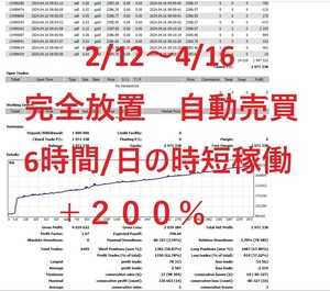 ★月利４０～１００％★自動売買　放置OK　RAPID2 REVICE