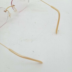 杉本3月No.102 眼鏡 メガネ フレーム アイウェア K18 18金 総重量約16.5g の画像3