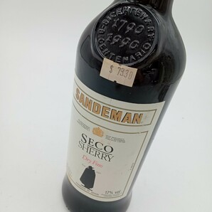 杉本3月No.90 未開封品 お酒 ワイン SANDEMAN SECO DRY FINO 75cl 17% アルコール 古酒の画像2