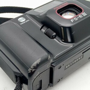 杉本3月No.88 カメラ MINOLTA ミノルタ FS-EIII 動作未確認 コンパクトフィルムカメラ ブラック 光学機器 Quartz Dateの画像4