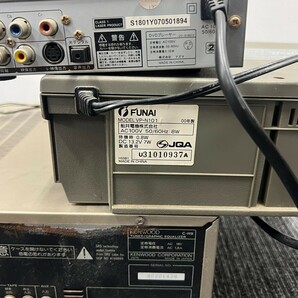 杉本3月No.221 システムコンポ KENWOOD FUNAI 他 まとめて 動作未確認 オーディオ機器 スピーカー付き アンプ CDプレーヤー の画像5