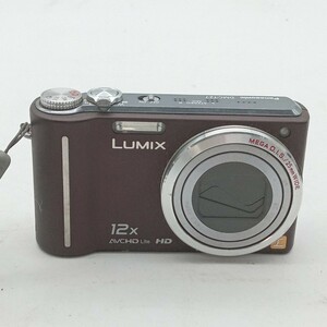 夏本3月No.178 カメラ Panasonic パナソニック LUMIX ルミックス DMC-TZ7 動作未確認 バッテリー付属 ブラウン デジタルカメラ