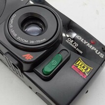 夏本3月No.103 カメラ OLYMPUS オリンパス OZ70 動作未確認 フィルムカメラ コンパクトカメラ ブラック _画像5