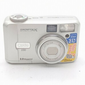 大村3月No 91 カメラ PENTAX ペンタックス OPTIO 230 動作未確認 シルバー 電池式 コンパクトデジタルカメラ デジタルカメラの画像1