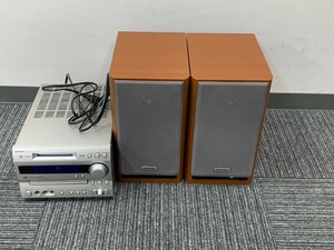 杉本3月No.225 システムコンポ ONKYO オンキョー コンポ オーディオ機器 FR-N7X 動作未確認 スピーカー付き 