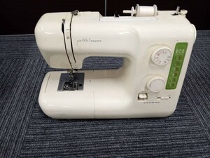 大村3月No 65 ミシン JANOME ジャノメ Model751型 動作未確認 ケース付き ホワイト ハンドクラフト 手工芸 