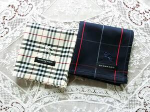 ☆バーバリー BURBERRY ＊ハンカチ＊ 2枚セット 40【新品未使用】