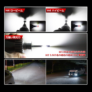 即納！一体型 LEDライト ヘッドライト フォグランプ H8/H11/H16/H4/HB3/HB4/H7/H1/H3/H3C 6000LM 6000K 純正交換 取付簡単 車検対応 D9の画像7