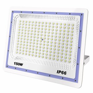 予約！極薄型 投光器 8台 led 150w 6500K 昼光色 12000LM 1500w相当 3mコード IP66 3mコード 角度調整可能 送料無料 1年保証