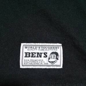 BEN DAVIS ベン デイビス ロンT 刺繍ロゴ ブラック Mサイズ 送料無料!! 1円スタート〜の画像7