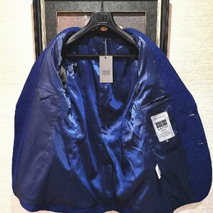 今節※最上級EU製7万◆イタリア*ミラノ発*BOLINI*高級セレブdesigner* ネイビー・イタリアン高品質wool テーラードジャケット46/Mサイズの画像9