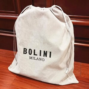 最上級逸品*18万◆イタリア・ミラノ発*BOLINI/ボリニ・最上級牛革・クロコダイル*ショルダーバッグ/リュックサック・黒の画像9