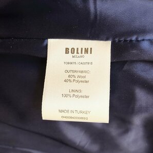 今節※最上級EU製7万◆イタリア*ミラノ発*BOLINI*高級セレブdesigner* ネイビー・イタリアン高品質wool テーラードジャケット46/Mサイズの画像6