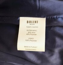 今節※最上級EU製7万◆イタリア*ミラノ発*BOLINI*高級セレブdesigner* ネイビー・イタリアン高品質wool テーラードジャケット46/Mサイズ_画像6