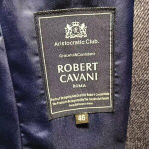 最高峰20万◆イタリア*ローマ発*ROBERT CAVANI/ロベルトカバーニ*最上級・100% virgin wool/千鳥格子*テーラードジャケット・48/Lの画像4