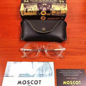 名作モデル☆新品☆ MOSCOT ZOLMAN ゾルマン 丸い眼鏡 メガネフレーム クリア・ セレブ愛用モデルの画像3