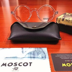 名作モデル☆新品☆ MOSCOT ZOLMAN ゾルマン 丸い眼鏡 メガネフレーム クリア・ セレブ愛用モデルの画像2