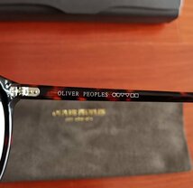 高級*イタリア製★「OLIVER PEOPLES/オリバーピープルズ」伝説の大人気作・OV5186・ボストン・鼈甲・メガネフレーム_画像9