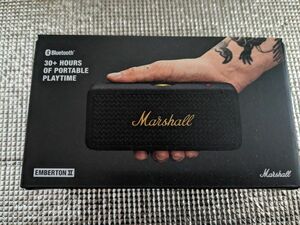 Marshall emberton2 ブラック&ブラス Bluetooth5.1 公式通販購入品 新品未開封 トートバッグ付き