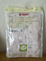 ミッフィー ユニクロ クルーネックボディスーツ　90㎝　1P カバーオール ピンク 肌着 UNIQLO BABY miffy ミッフィーちゃん_画像2