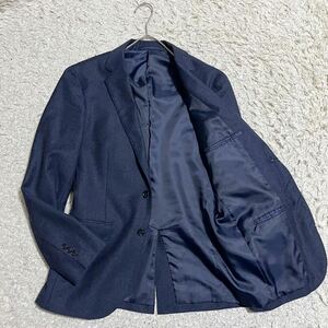 【美品】ユナイテッドアローズ UNITED ARROWS テーラードジャケット 紳士服 ビジネス 2B 総裏 シック シンプル 清潔感 ネイビー カジュアル