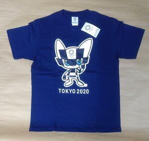 東京2020マスコットTシャツ　ミライトワ　S ネイビー