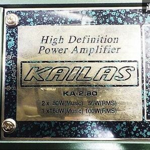 ▲売り切り 名機 KAILAS カイラス Power Amplifier パワーアンプ アンプ 本体のみ KA-2.80 MAX80W×2ch 160W×1ch 定格50W×2ch 100W×1chの画像6