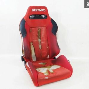 正規品 RECARO レカロ SR-3 SR3 汎用 セミバケットシート セミバケ シート 座席 底止め 赤 レッド レース サーキット ドリフト 走行会の画像1