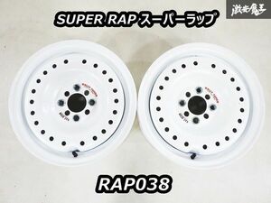 新品!!●ブリヂストン SUPER RAP スーパーラップ RAP038 14インチ 6J ＋35 PCD100 4穴 ホイール 2本セット エッセ タント ムーヴ ワゴンR