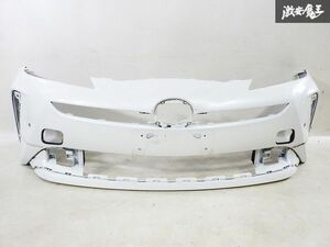 トヨタ 純正 ZVW50 ZVW51 ZVW55 50系 プリウス 後期 フロント バンパー カラー070 ホワイトパールクリスタルシャイン 52119-47978 即納