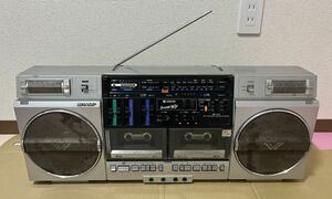 SHARP／シャープ　GF-757 ラジオ付ステレオテープレコーダー 大型ラジカセ 昭和レトロ