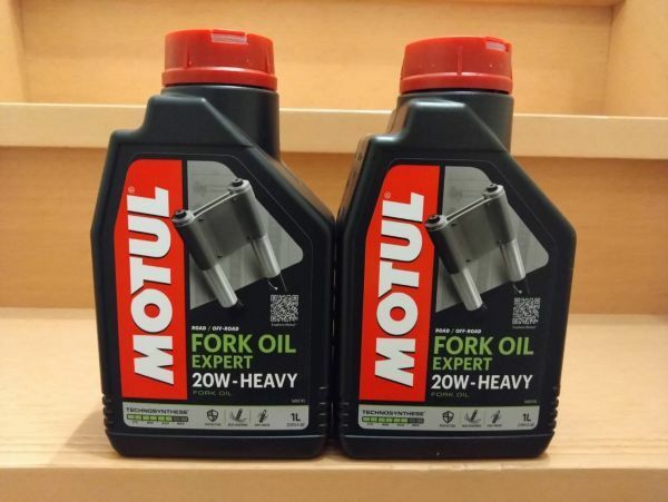 MOTUL モチュール FORK OIL EXPERT HEAVY 20W 1L 2缶 2本 正規品 フォークオイル エキスパート ヘビー 105928