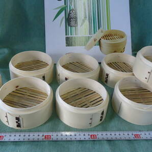 【新品未使用品】 本竹製 中華セイロ １３ｃｍ （身）のみ １０個セット一括販売の画像1
