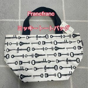 新品未使用　トートバッグ ミニトートバッグ　ミッキー　ディズニー　Francfranc フランフラン