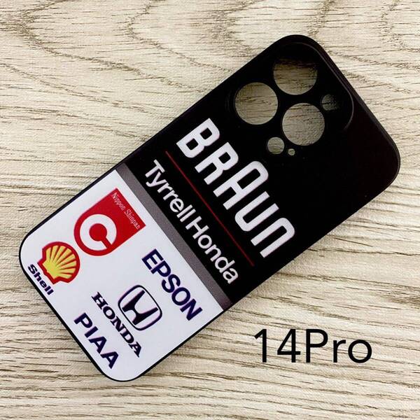 ブラウン ティレル ホンダ iPhone 14 Pro ケース F1 Tyrrell 020 中嶋悟 ステファノ・モデナ スマホ
