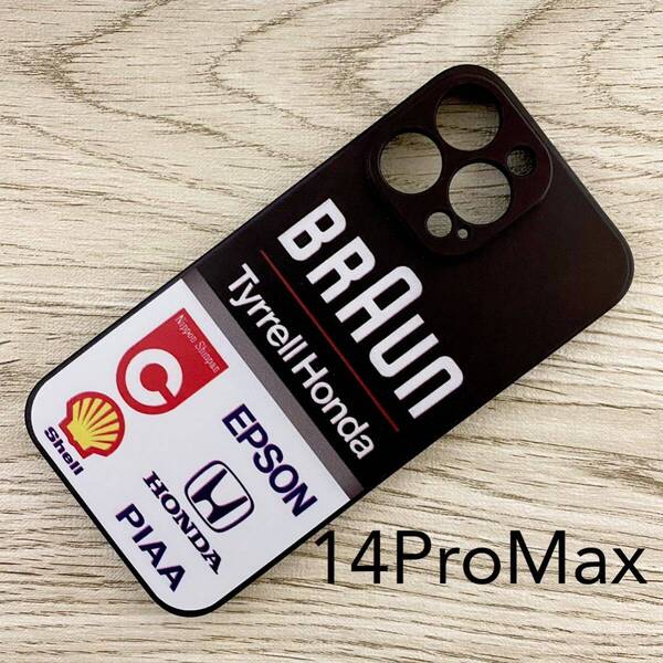 ブラウン ティレル ホンダ iPhone 14 Pro Max ケース F1 Tyrrell 020 中嶋悟 ステファノ・モデナ スマホ
