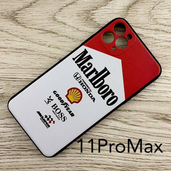 マールボロ マクラーレン ホンダ iPhone 11 Pro Max ケース F1 McLaren Honda マルボロ アイルトン・セナ スマホ