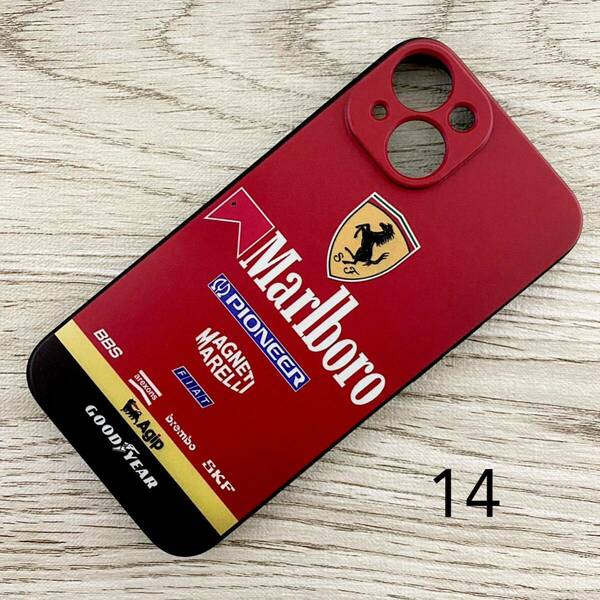 【訳あり】マールボロ フェラーリ iPhone 14 ケース F1 Ferrari マルボロ プロスト アレジ シューマッハ スマホ