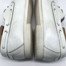 FERRANTE (フェランテ) デッキシューズ モカシンシューズ レザー ホワイト 白 UK7 26cm 革靴 イタリア製 カジュアル メンズ_画像9