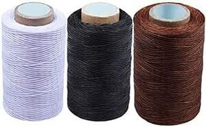RMTIME 蝋引き糸 ロウ引き糸 ワックスコード 手縫い 編み 手芸 紐 DIY レザークラフト 糸 ろう引き糸 蝋引き紐 よく