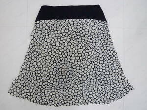 **vanessabruno Vanessa Bruno 38 skirt floral print black silk **