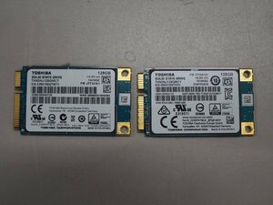 【送料無料】mSATA SSD TOSHIBA 128GB 2枚 中古 F20826