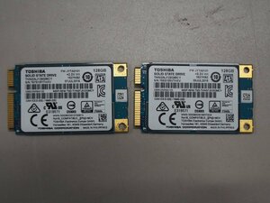 【送料無料】mSATA SSD TOSHIBA 128GB 2枚 中古 F20827