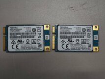 【送料無料】mSATA SSD TOSHIBA 128GB 2枚 中古 F20827_画像1