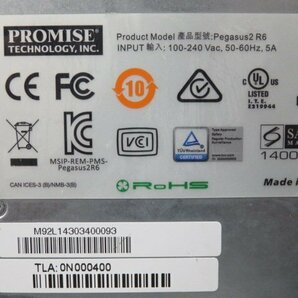 PROMISE TECHNOLOGY Pegasus2 R6 NAS ケースのみ HDD無し ジャンク B63412の画像9