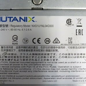 NUTANIX NXS1U1NL04G500 Xeon E5-2620 v4 2.1GHz 64GB サーバー ジャンク K36267の画像3