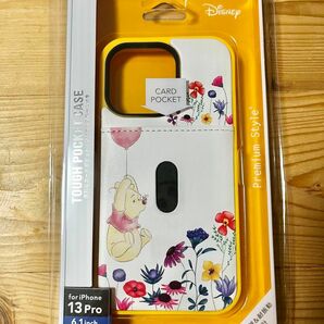 新品　未開封　iPhone 13 Pro用 タフポケットケース (くまのプーさん) 背面ポケット