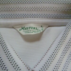 MASTERS マスターズ 半袖ポロシャツ ゴルフウェア、メンズL、白 胸ポケットの画像5