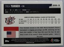 Trea Turner 2023 Topps World Baseball Classic 2006 Orange Cracked Ice WBC /25_画像2